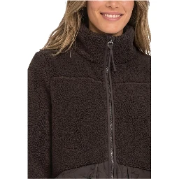 Brown Polyester Coat