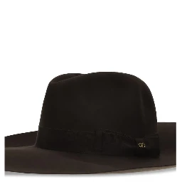 Brown Fabric Fedora