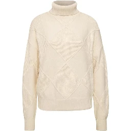 Cream Viscose Turtleneck