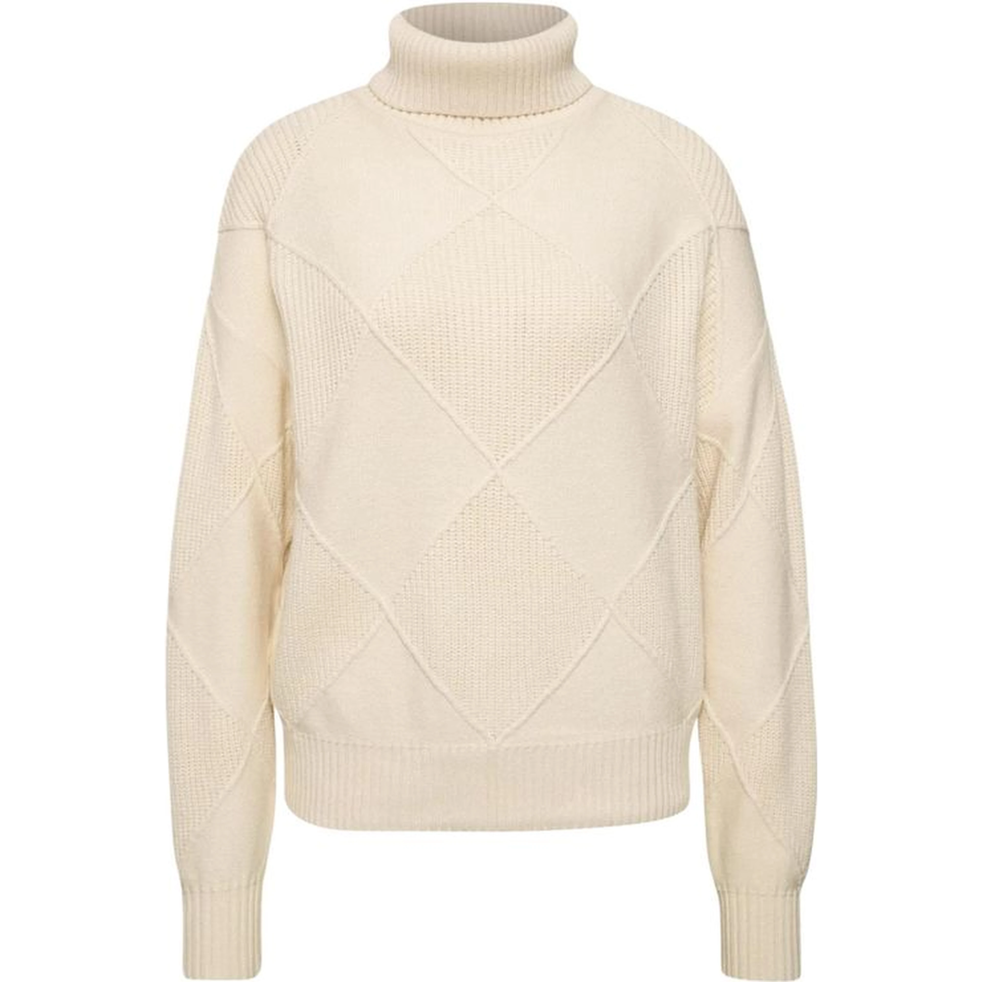 Cream Viscose Turtleneck