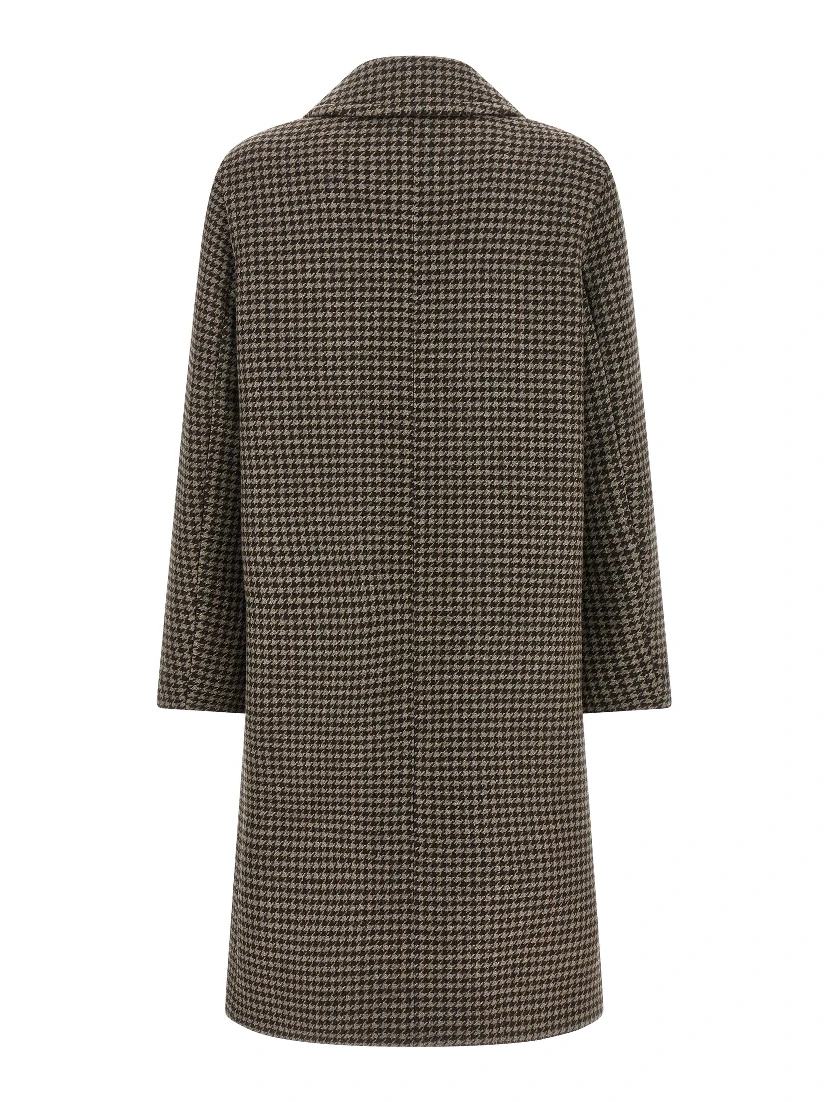 Brown Virgin Wool Coat
