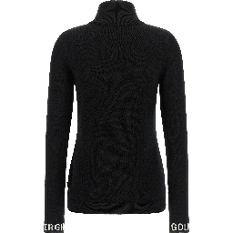 Bicolor Merino Wool Cardigan