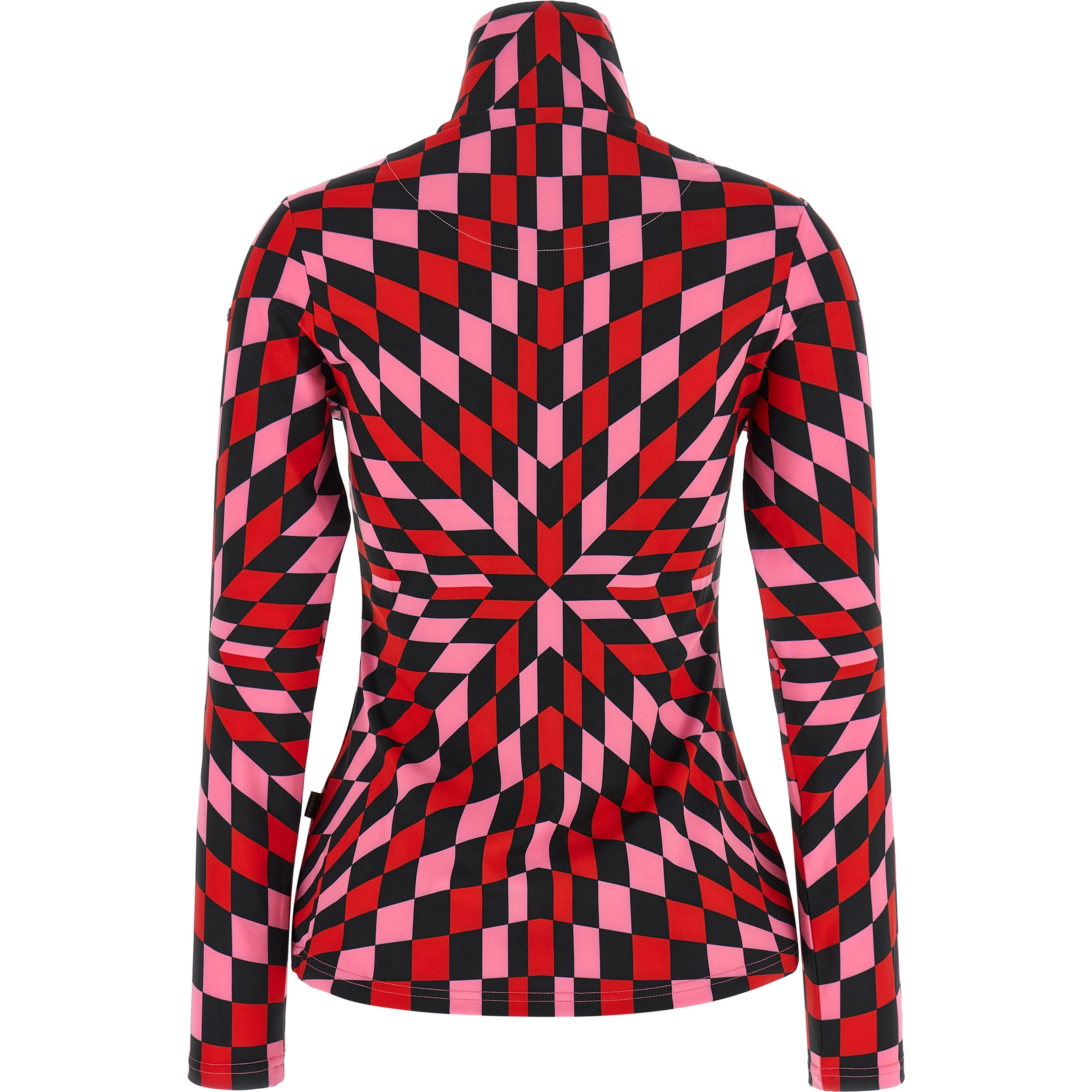 Red Polyester Cardigan