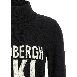 Bicolor Merino Wool Cardigan