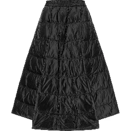 Black Polyamide Midi Skirt