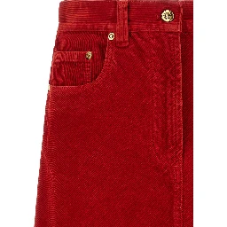 Red Cotton Long Skirt