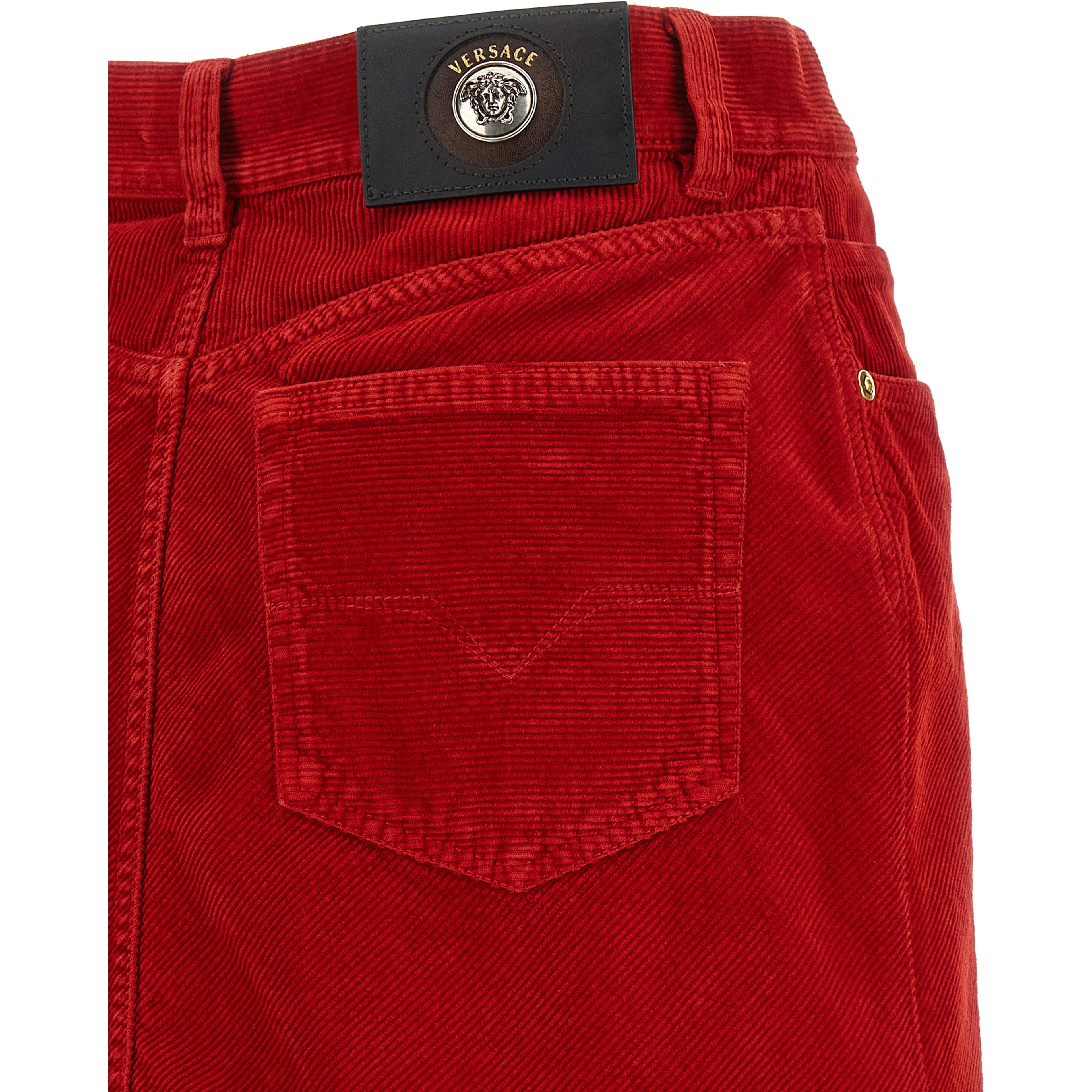 Red Cotton Long Skirt