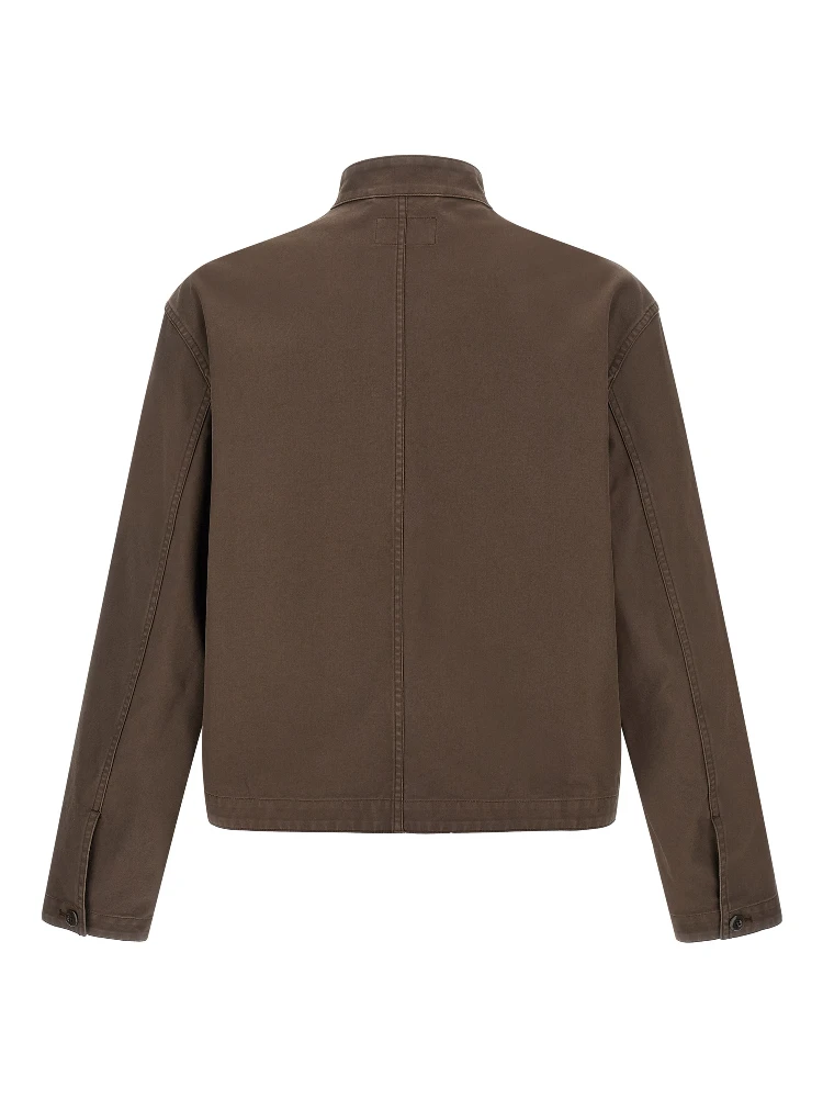 Brown Cotton Full-Length Jacket alternative