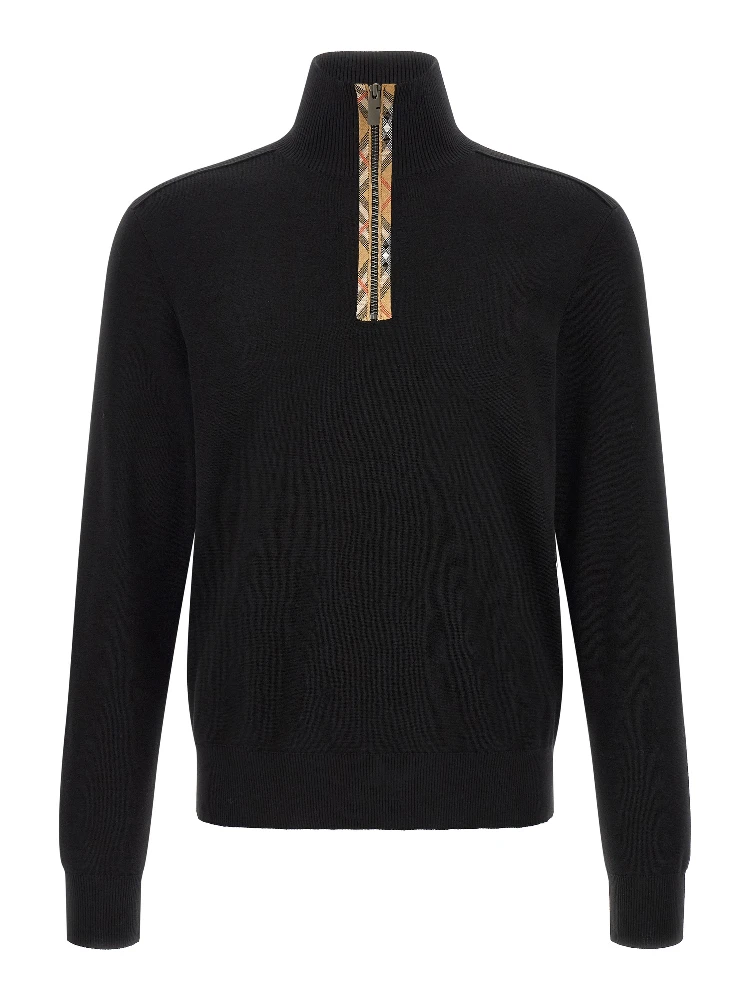 Black Wool Cardigan