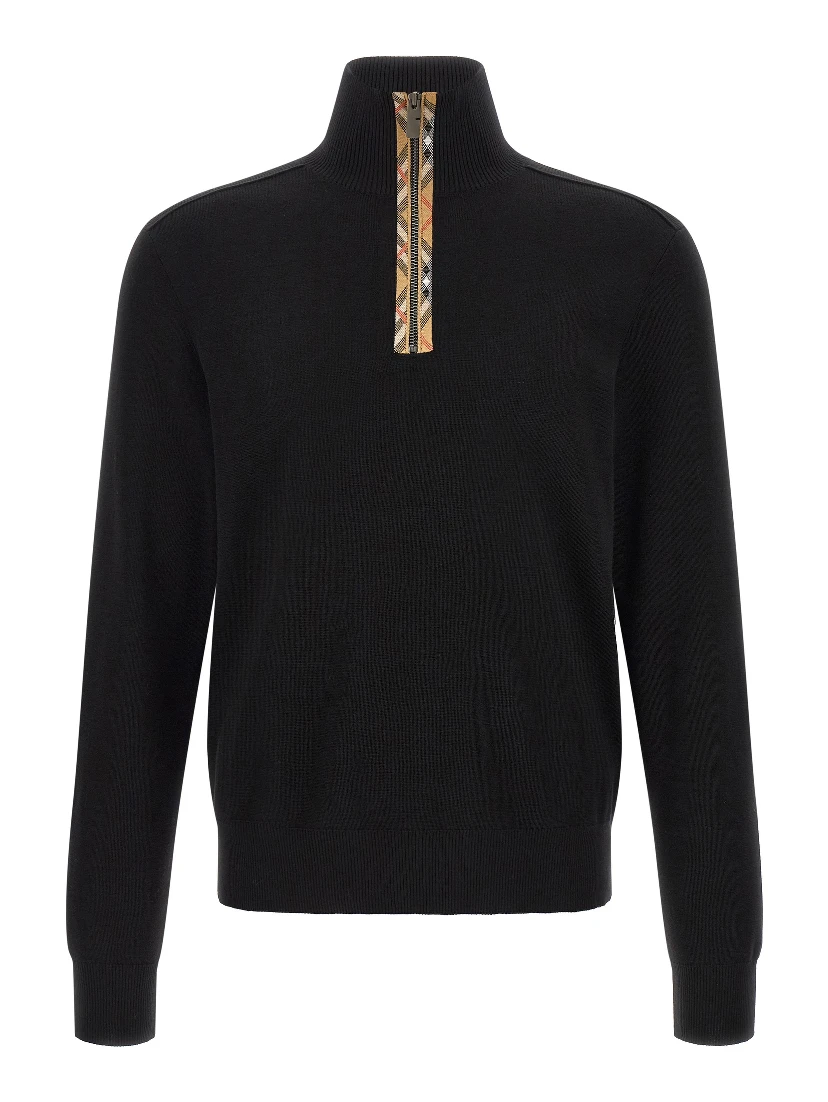 Black Wool Cardigan