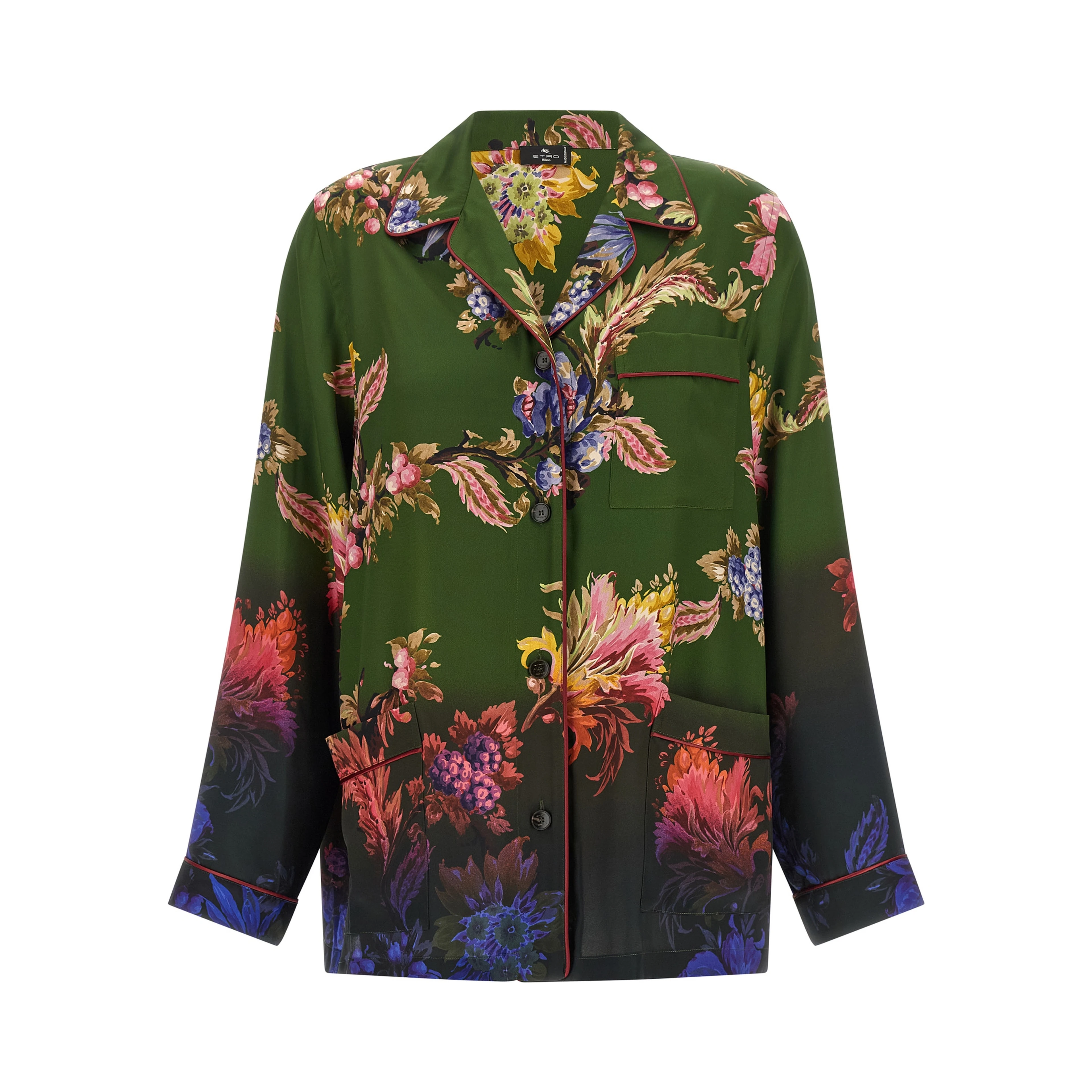 Bicolor Polyester Blouse