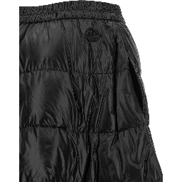 Black Polyamide Midi Skirt
