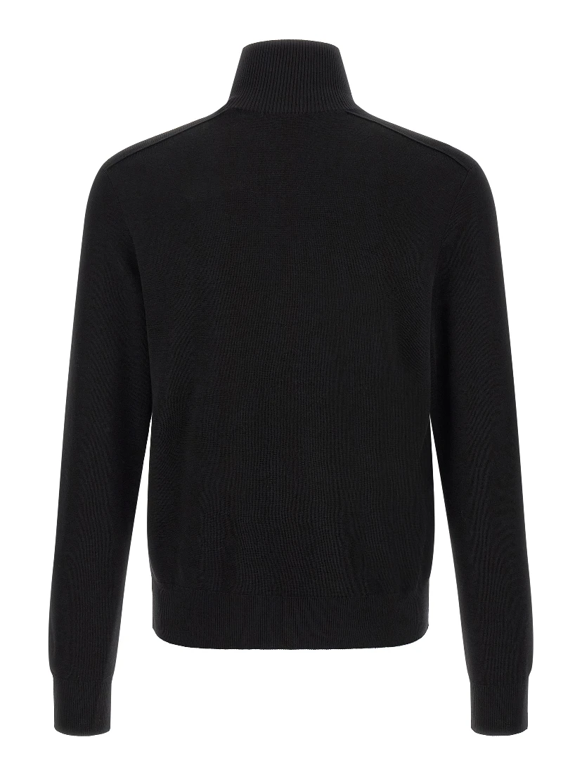 Black Wool Cardigan