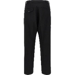 Black Virgin Wool Dress Pants