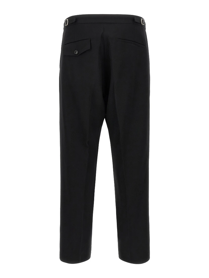 Black Virgin Wool Dress Pants