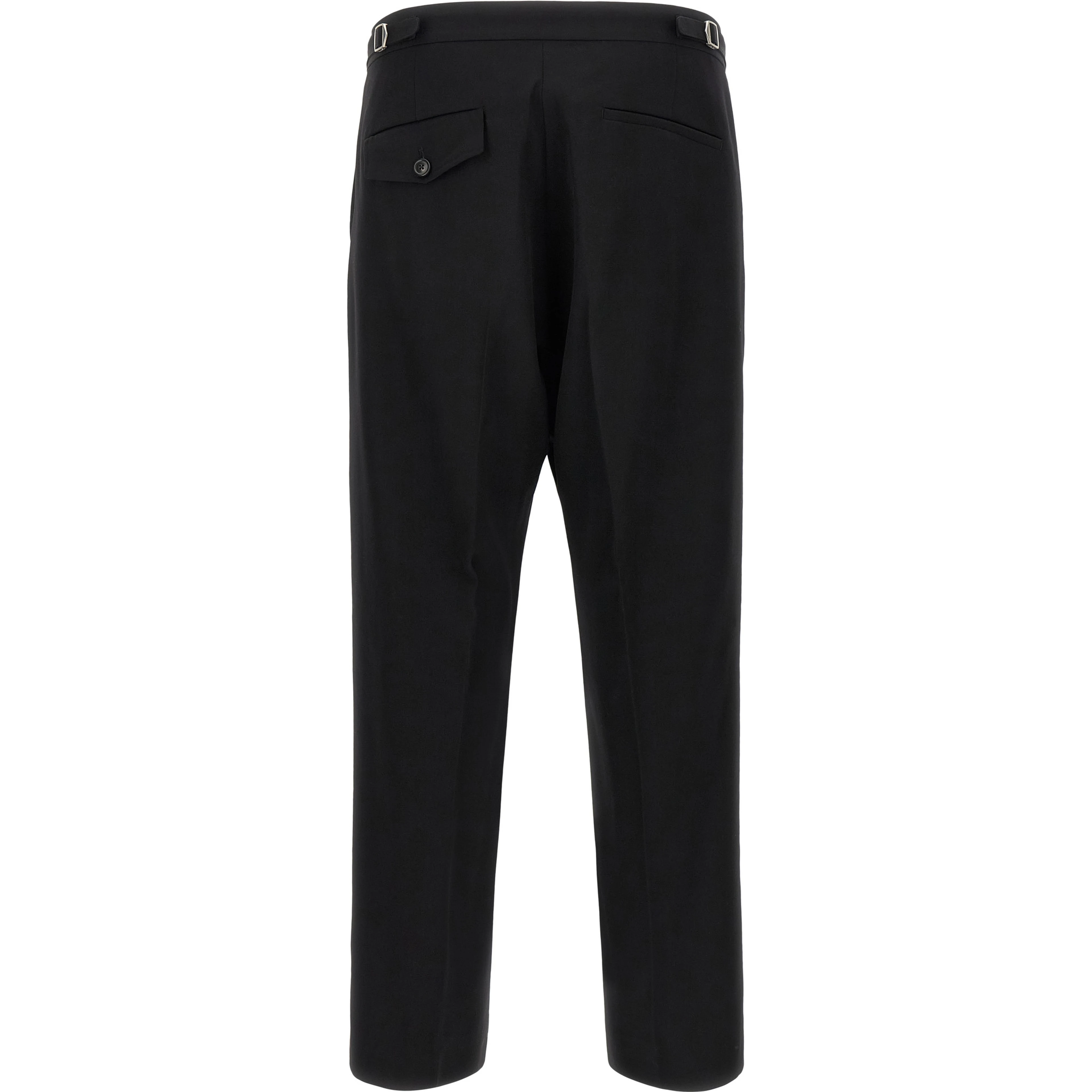 Black Virgin Wool Dress Pants