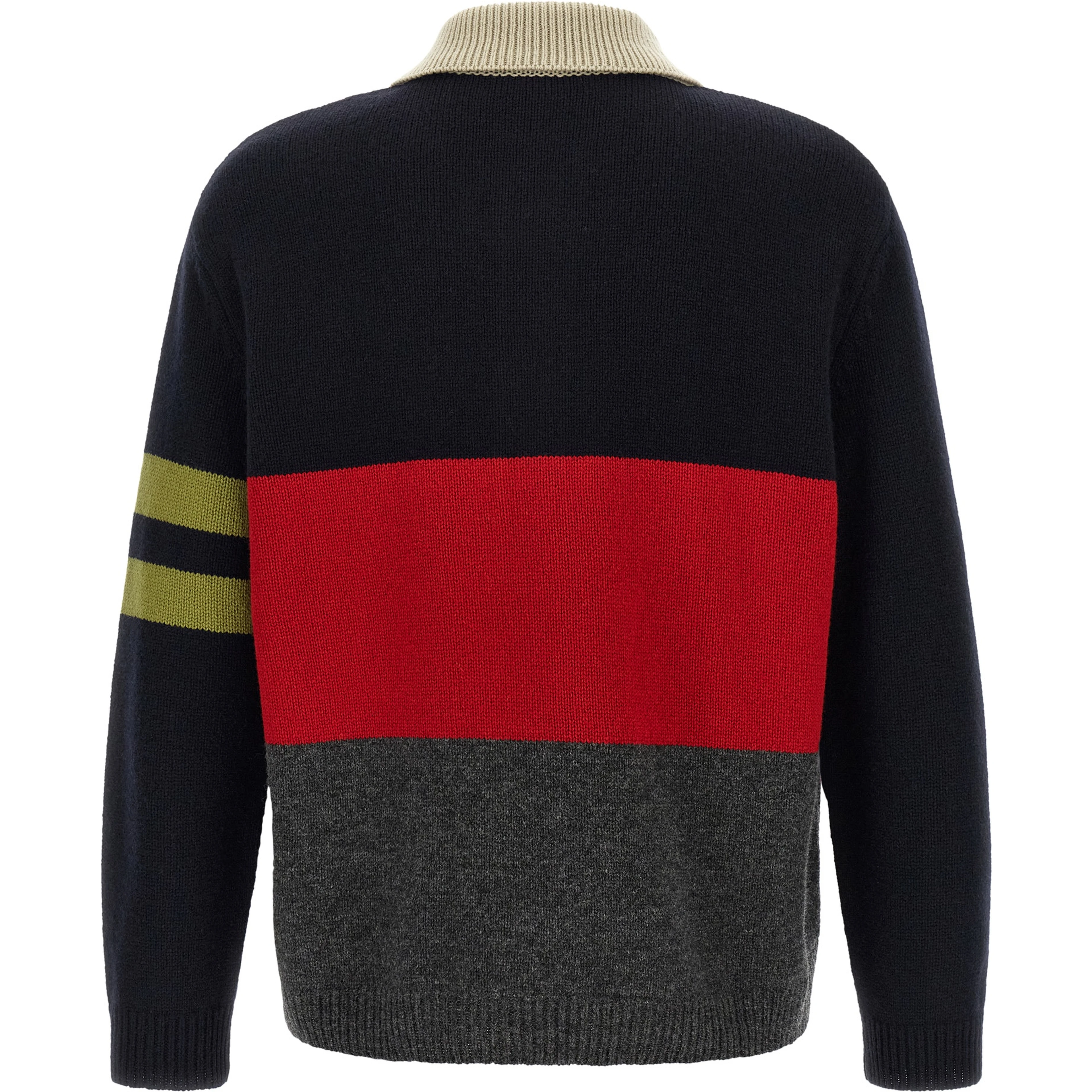 Multicolor Merino Wool Polo Shirt