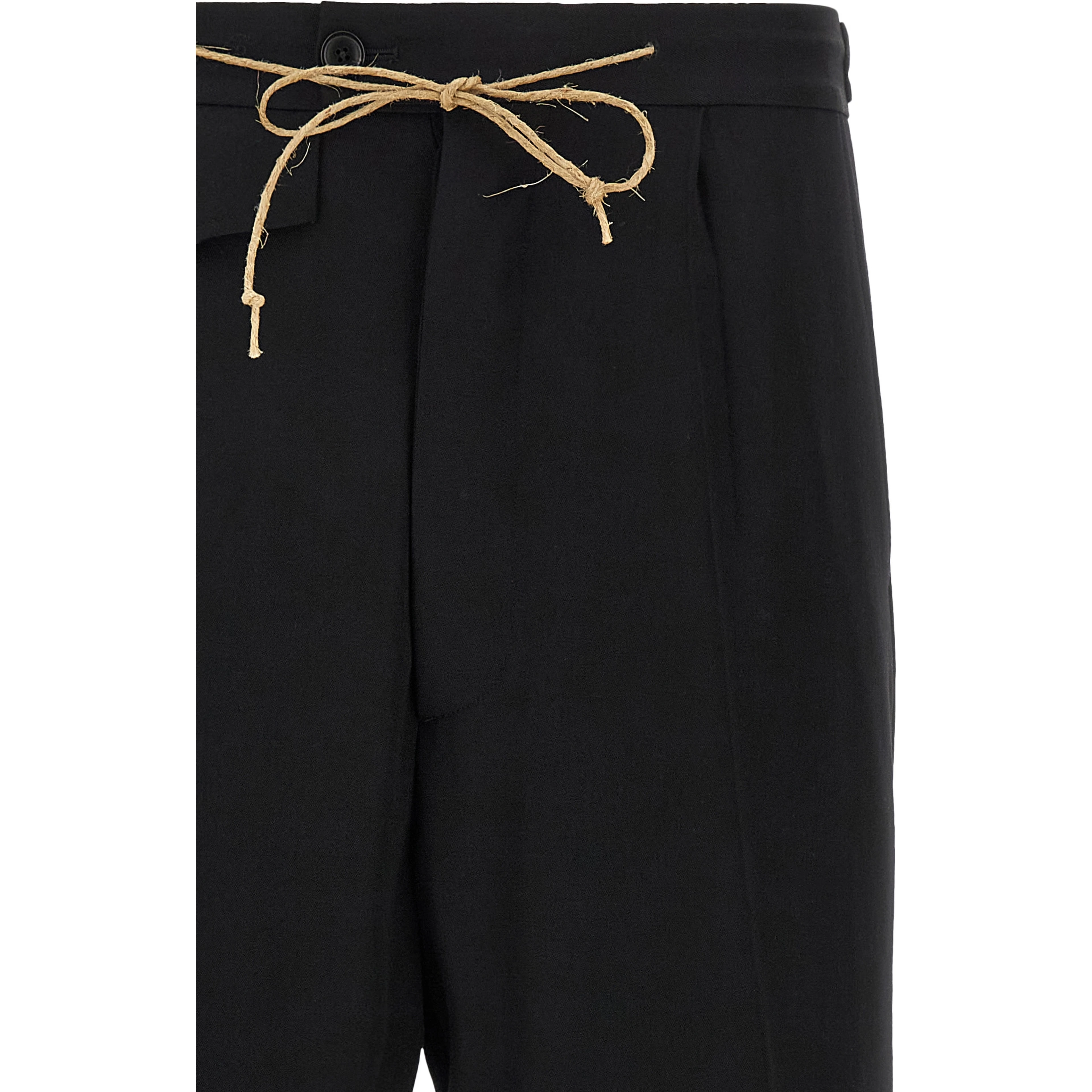 Black Virgin Wool Dress Pants