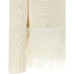 White Virgin Wool Cardigan