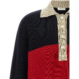 Multicolor Merino Wool Polo Shirt