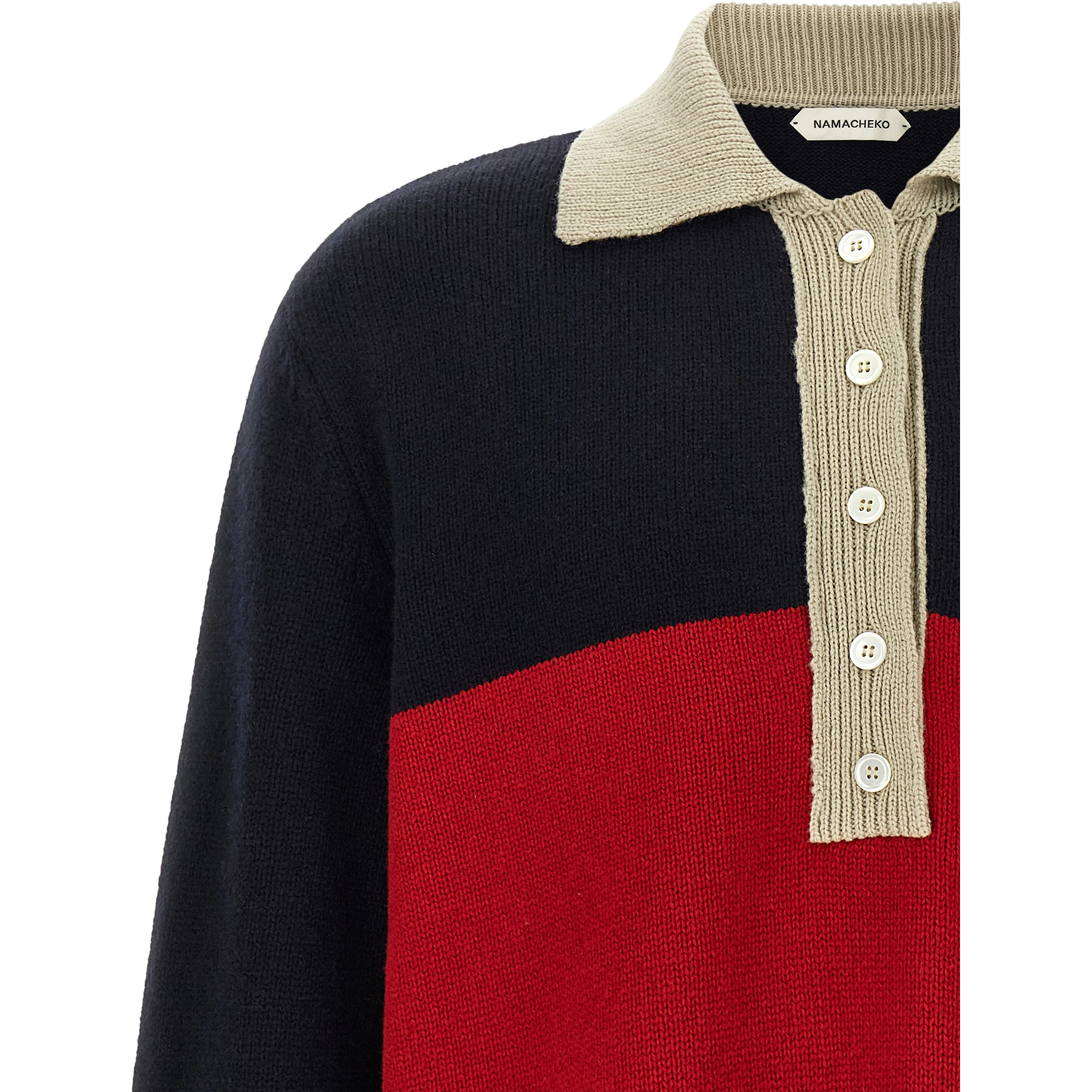 Multicolor Merino Wool Polo Shirt