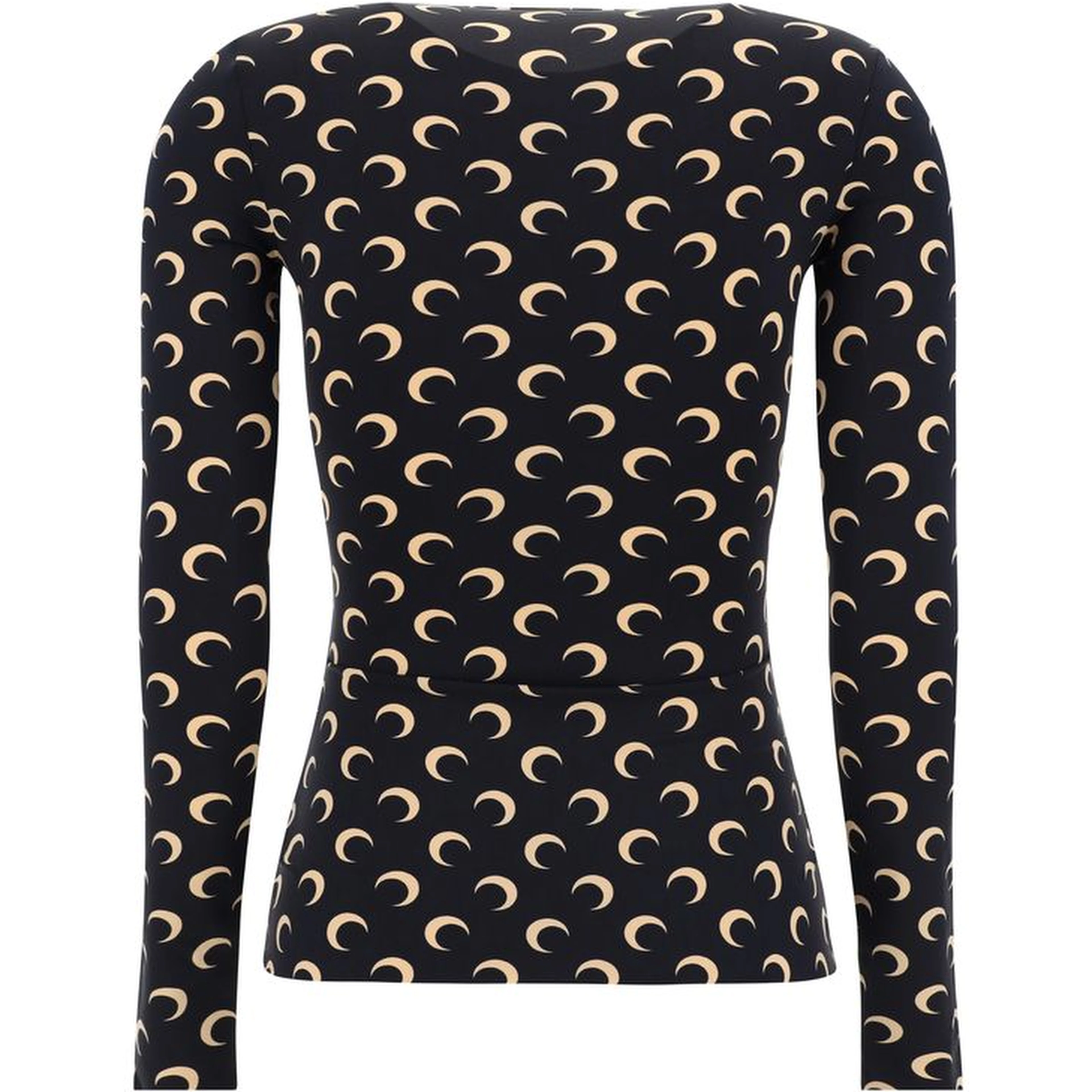 Black Polyamide Pattern Shirt