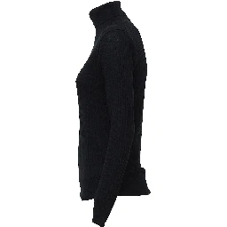 High Neck L/S Rib Pullover