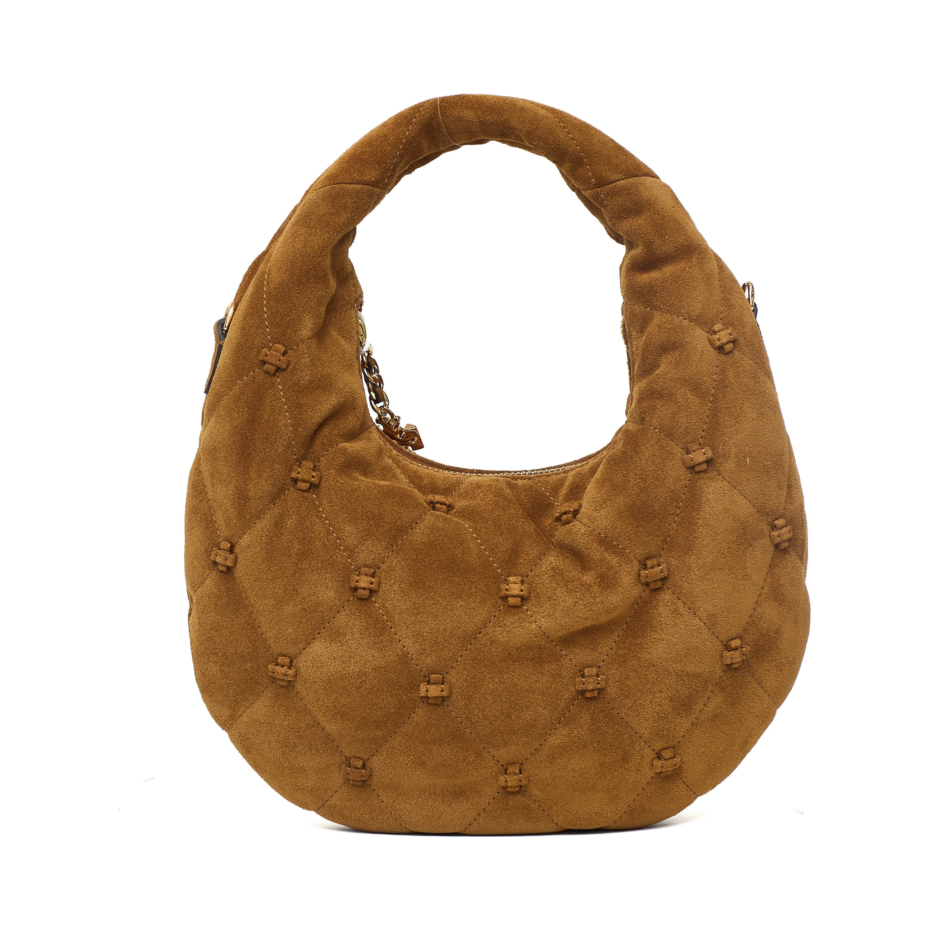 Bunny Knot Suede Top Zip Crescent