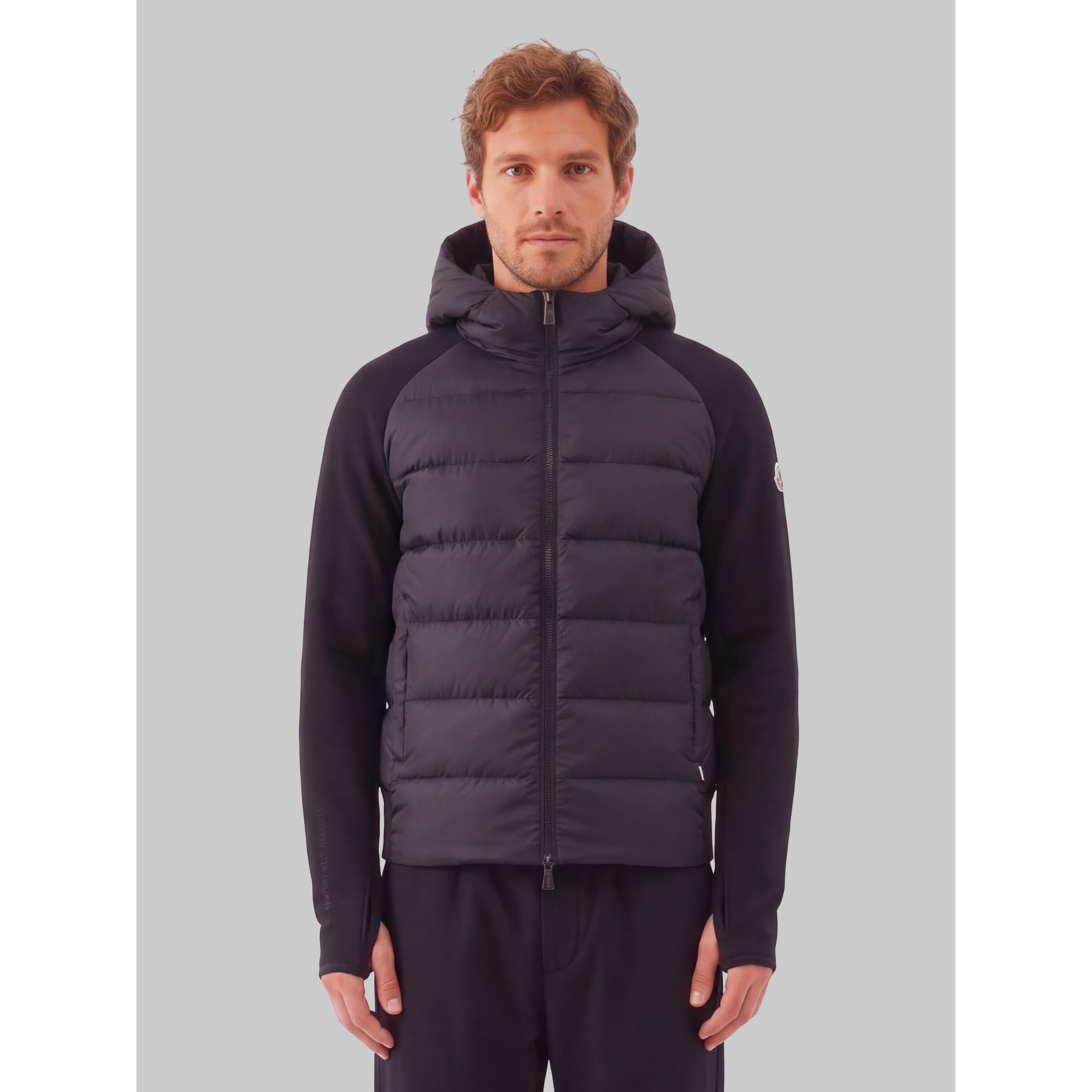 Polartec® padded hooded zip sweatshirt