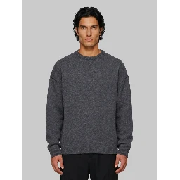 Anthracite crew-neck sweater