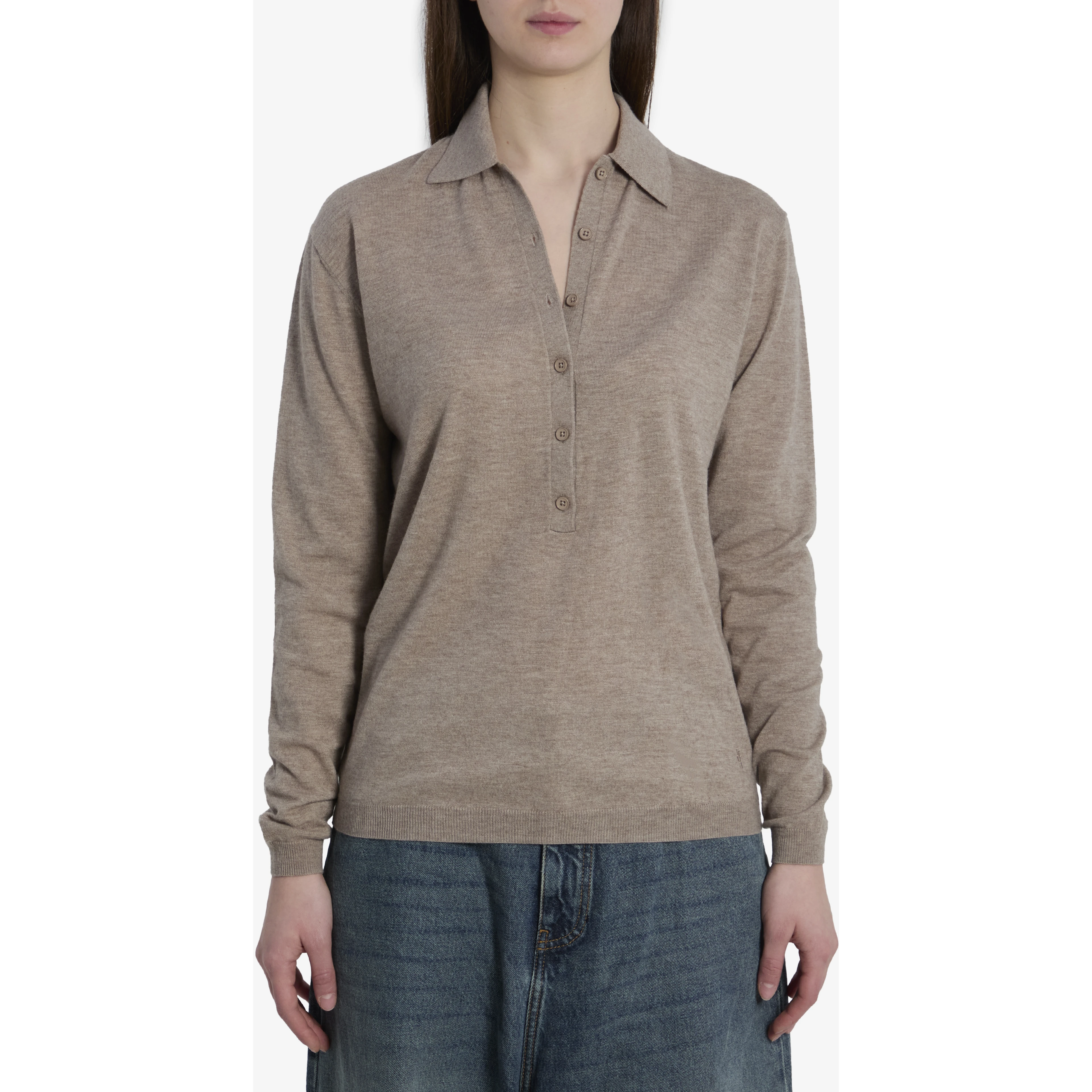 Tala knit V-neck polo