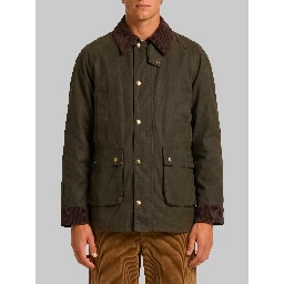 Waxed cotton hunting jacket