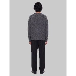 Anthracite crew-neck sweater