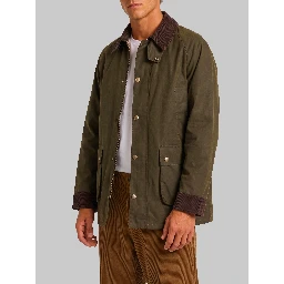 Waxed cotton hunting jacket