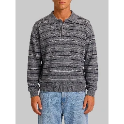 Grey striped sweater