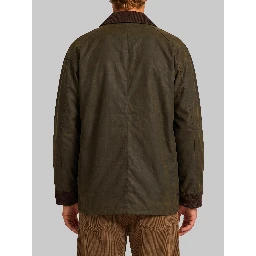 Waxed cotton hunting jacket