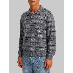 Grey striped sweater
