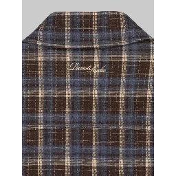 Quilted plaid flannel overshirt