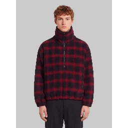 Half-zip high-neck jacket
