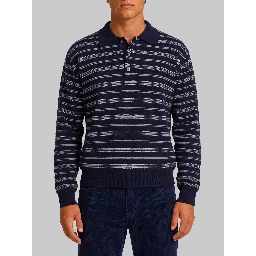 Navy blue striped sweater