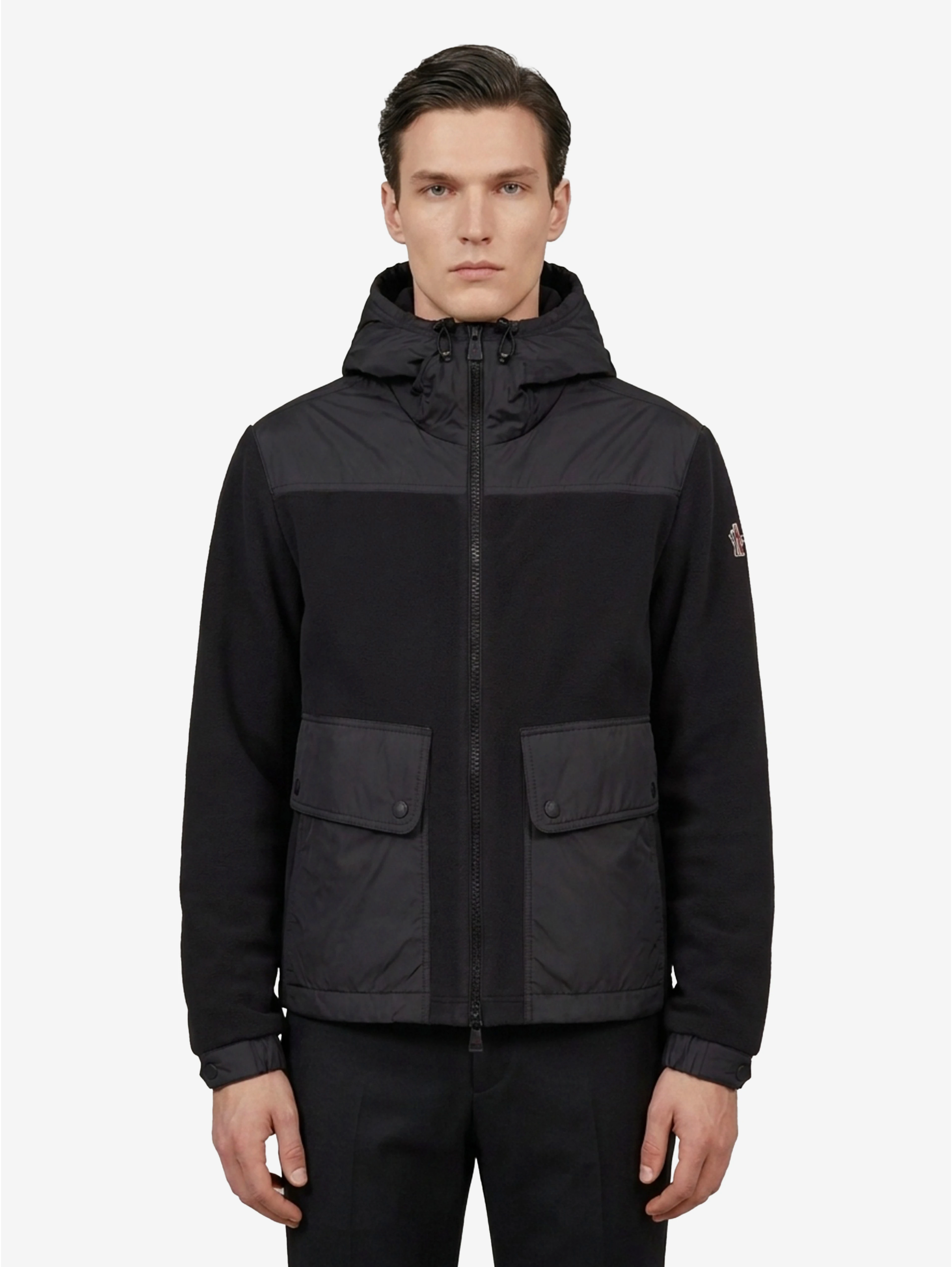 Polartec® hooded zip sweatshirt