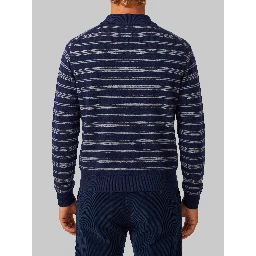 Navy blue striped sweater