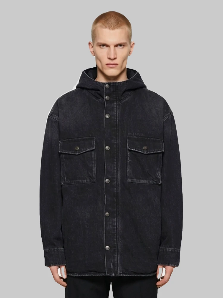 Denim cargo jacket