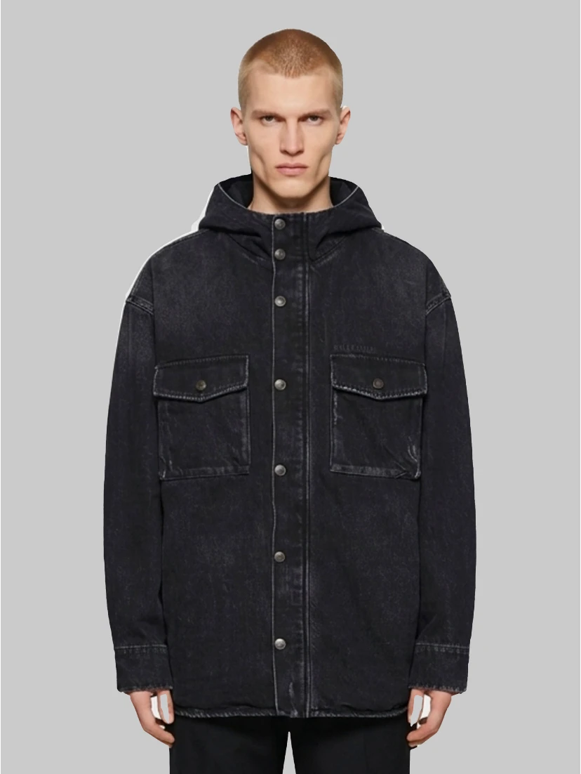 Denim cargo jacket