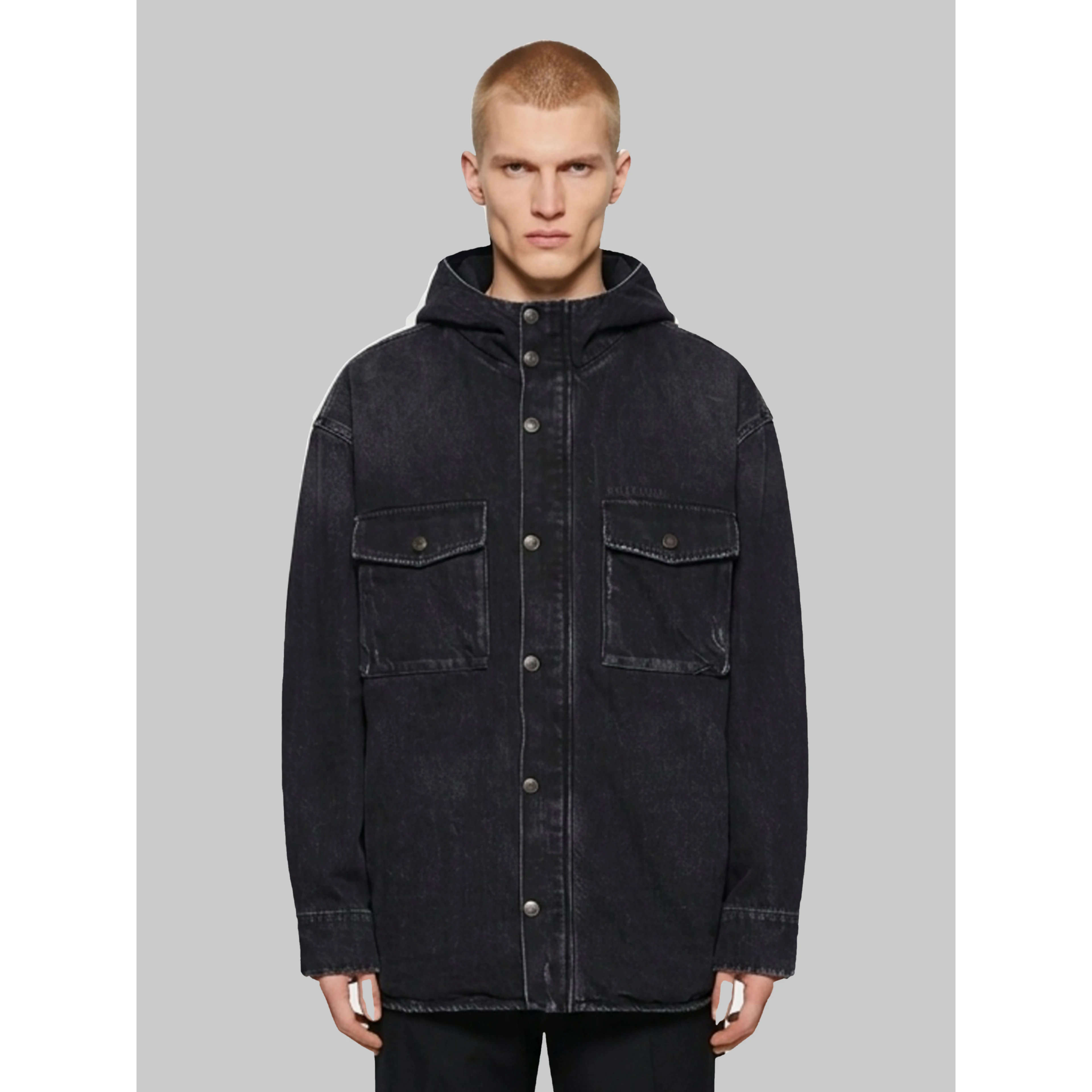 Denim cargo jacket