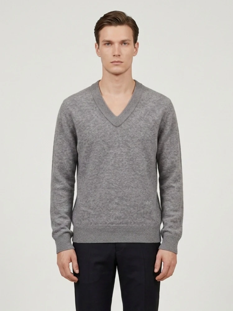 Sterling Melange wool and cashmere sweater