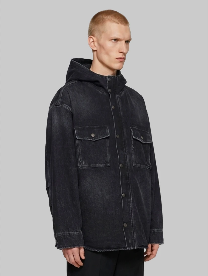 Denim cargo jacket
