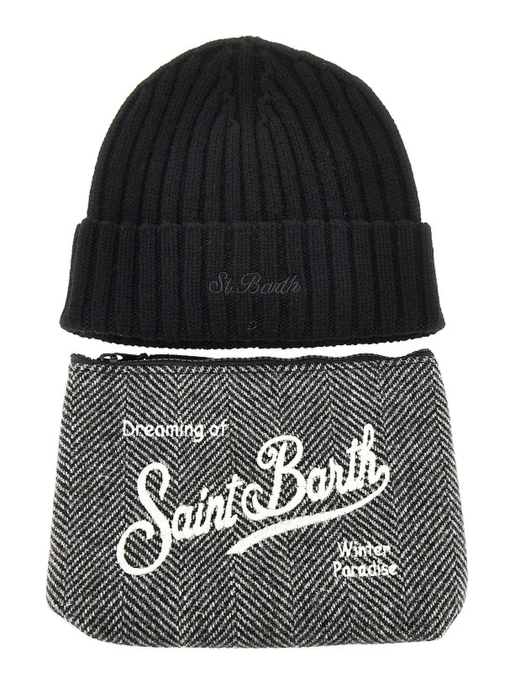 Pouch and beanie hat Christmas Gift Box