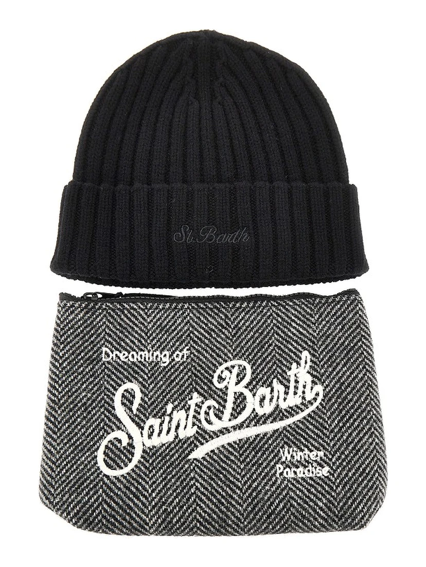 Pouch and beanie hat Christmas Gift Box