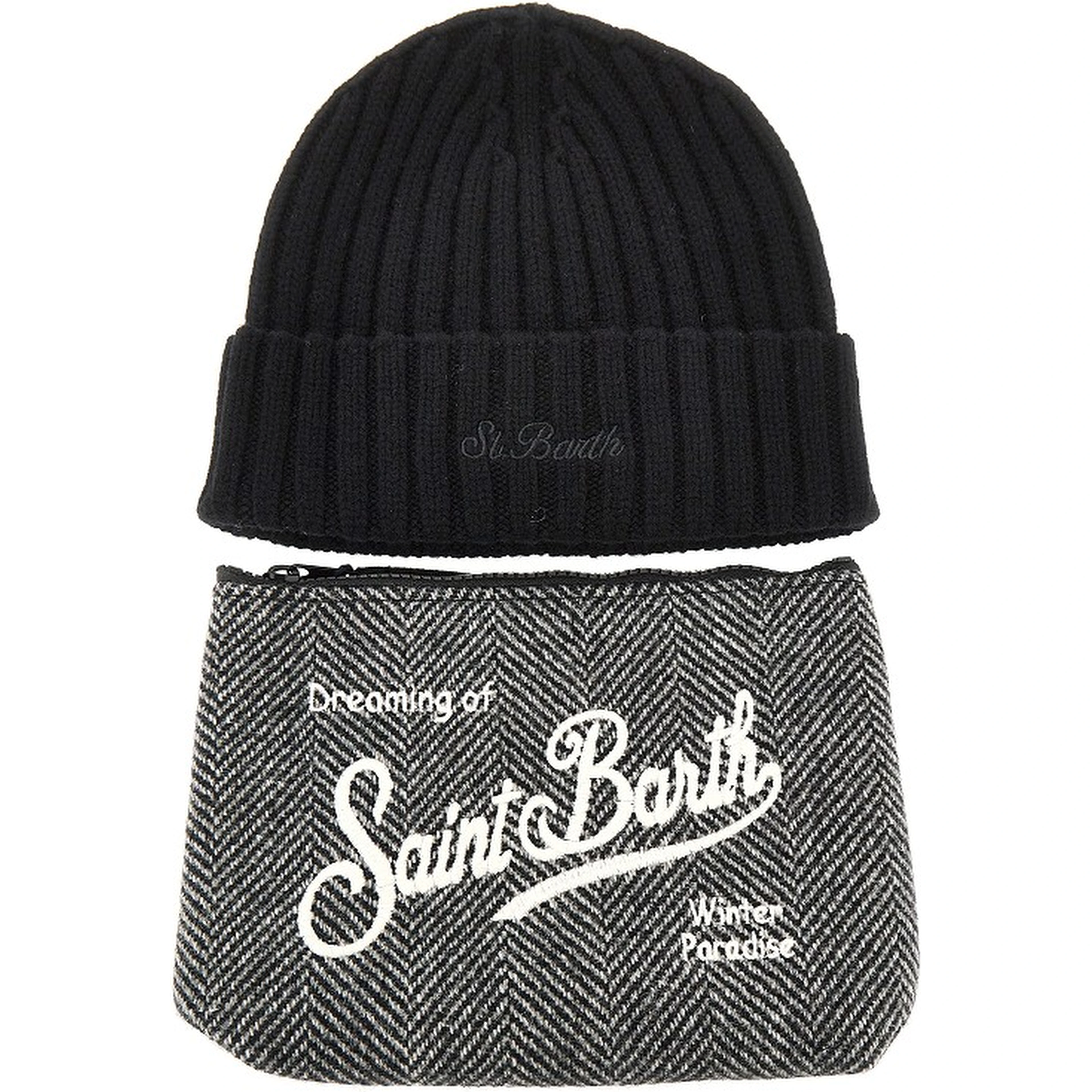 Pouch and beanie hat Christmas Gift Box
